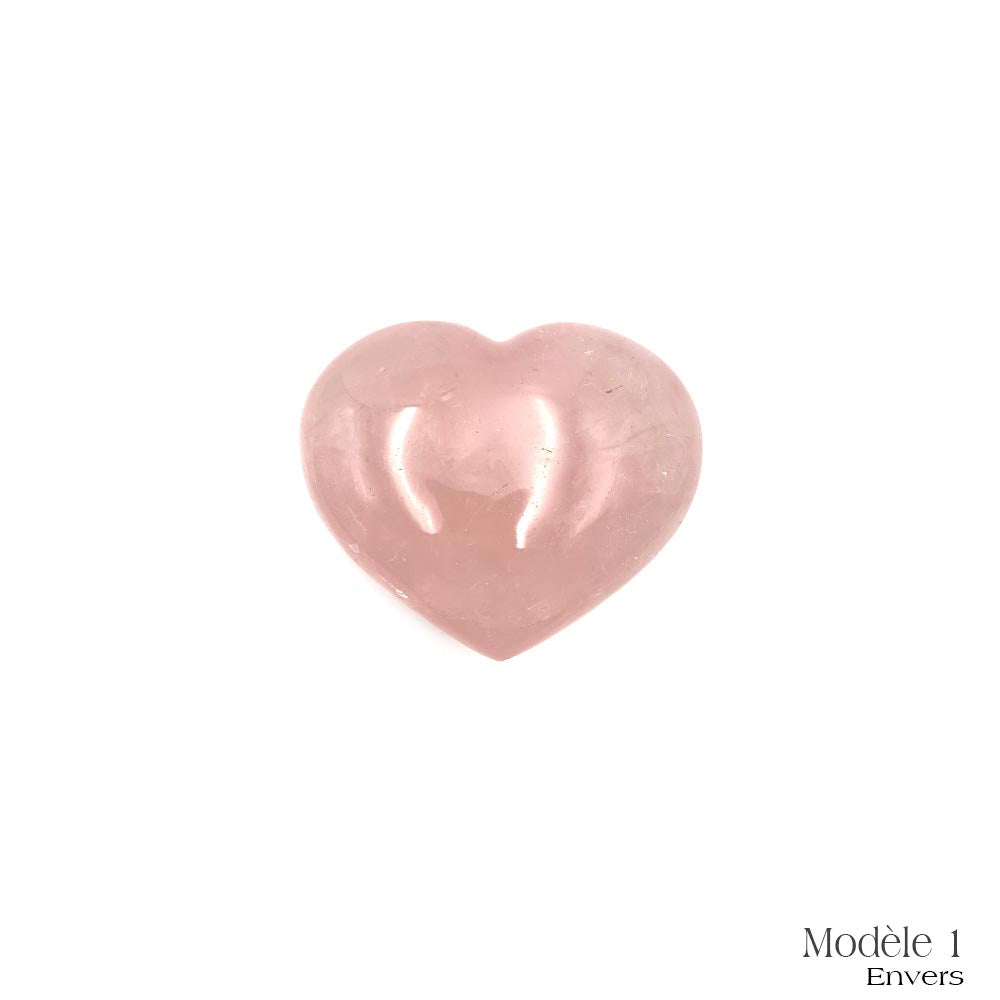 Coeur en Quartz Rose