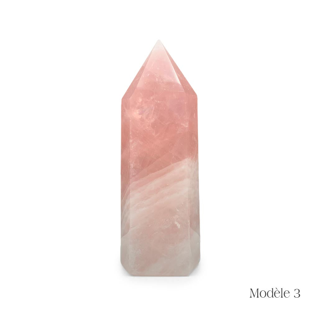 Obélisque en Quartz Rose