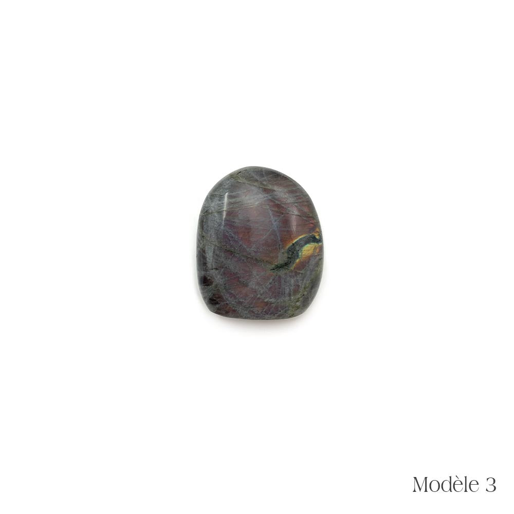 Labradorite Violette / Rose Forme Libre de Qualité Extra