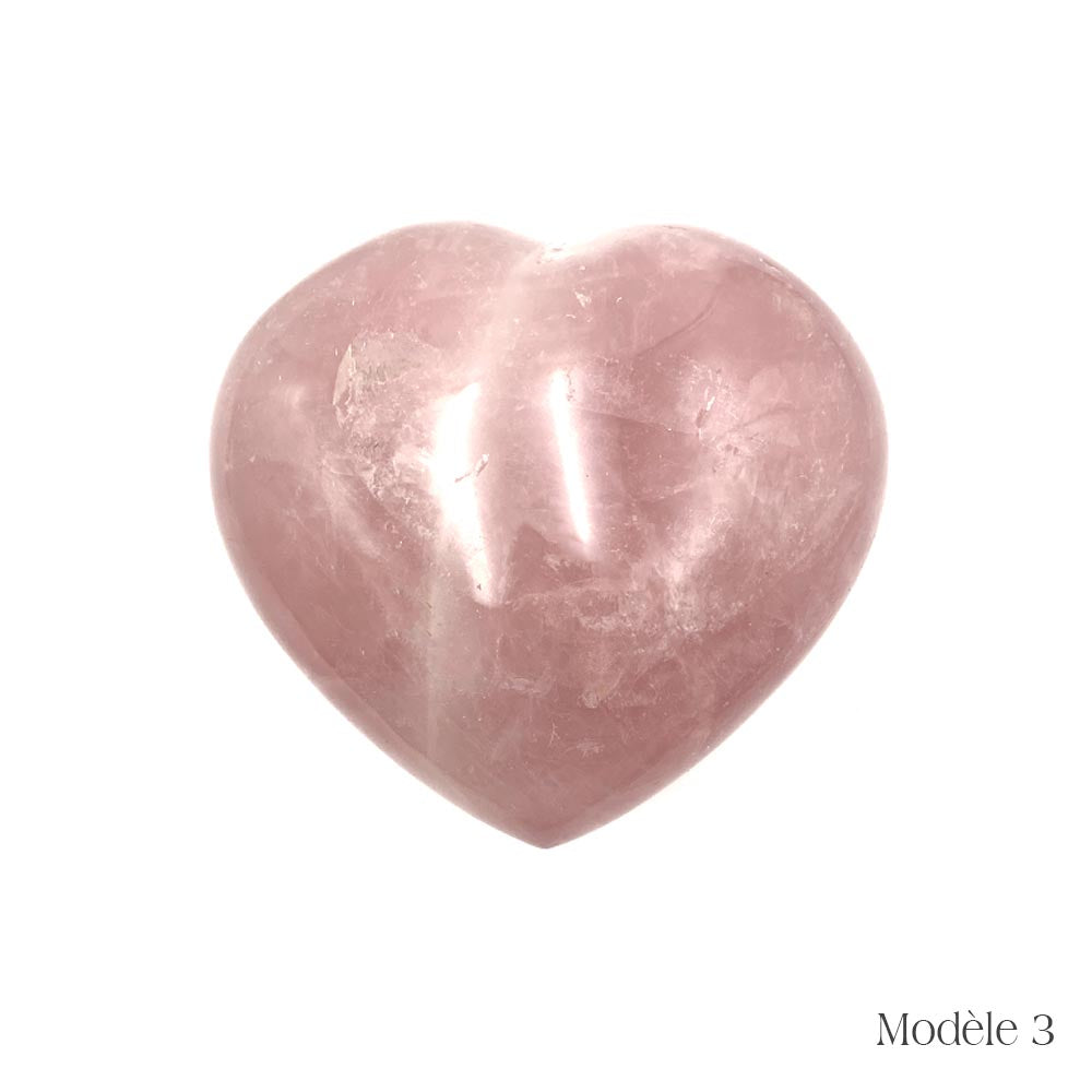 Coeur en Quartz Rose