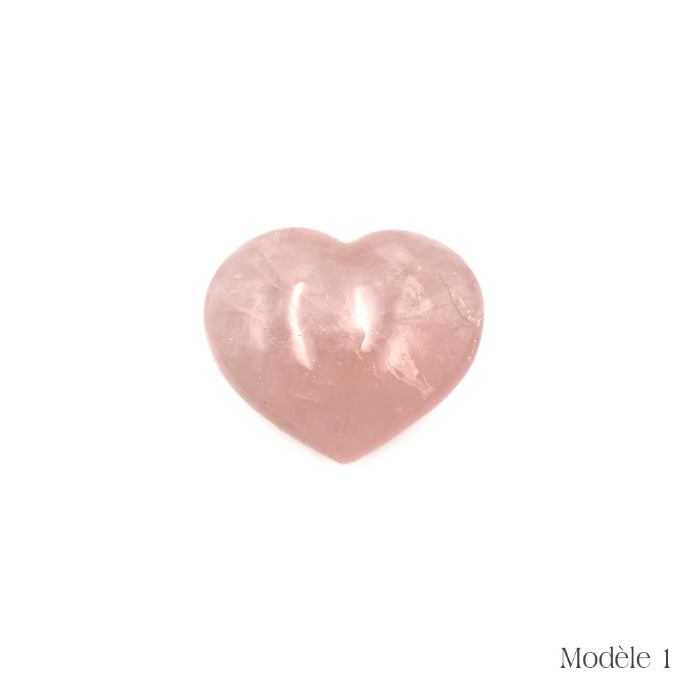 Coeur en Quartz Rose