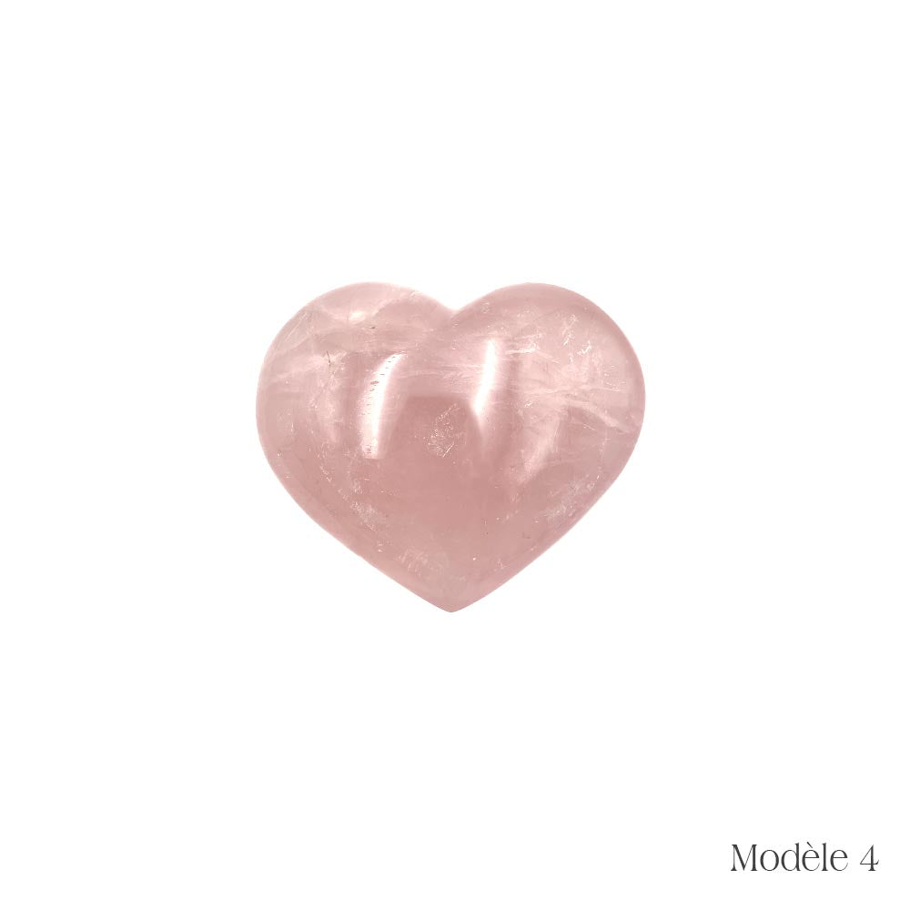 Coeur en Quartz Rose