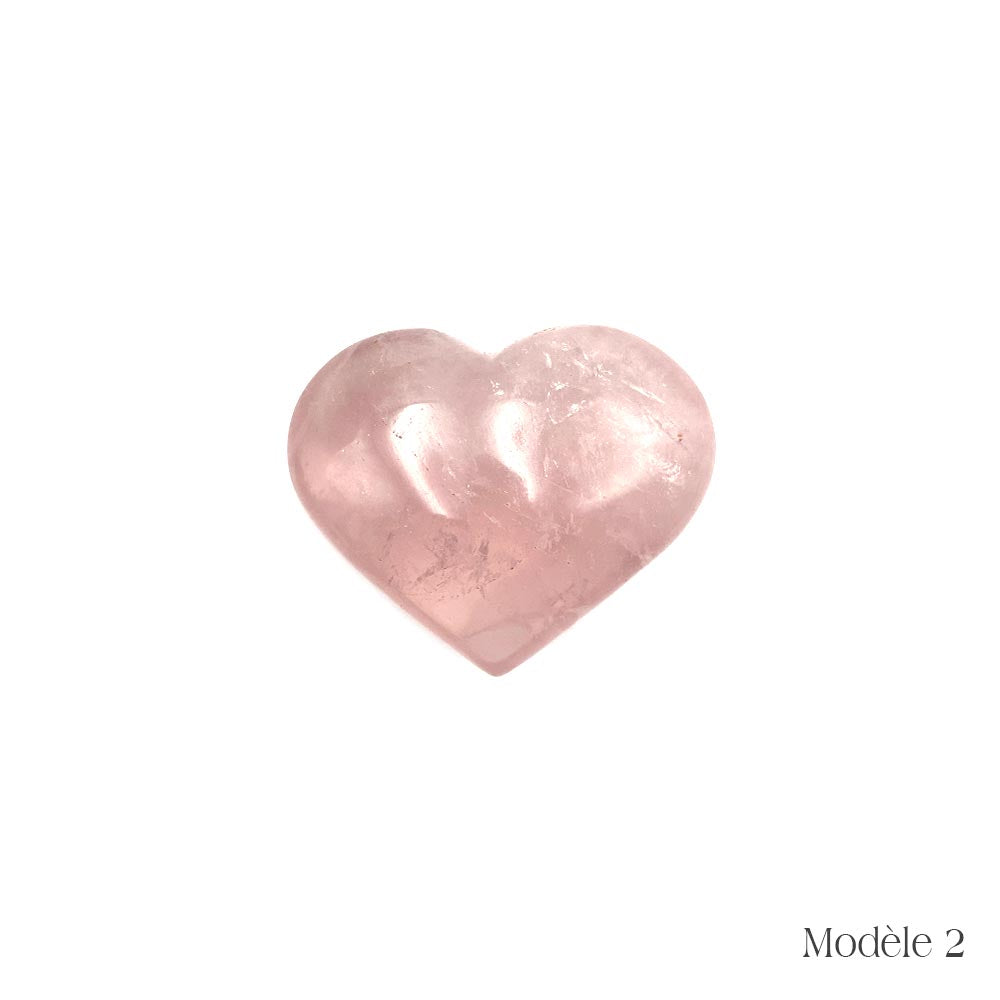 Coeur en Quartz Rose