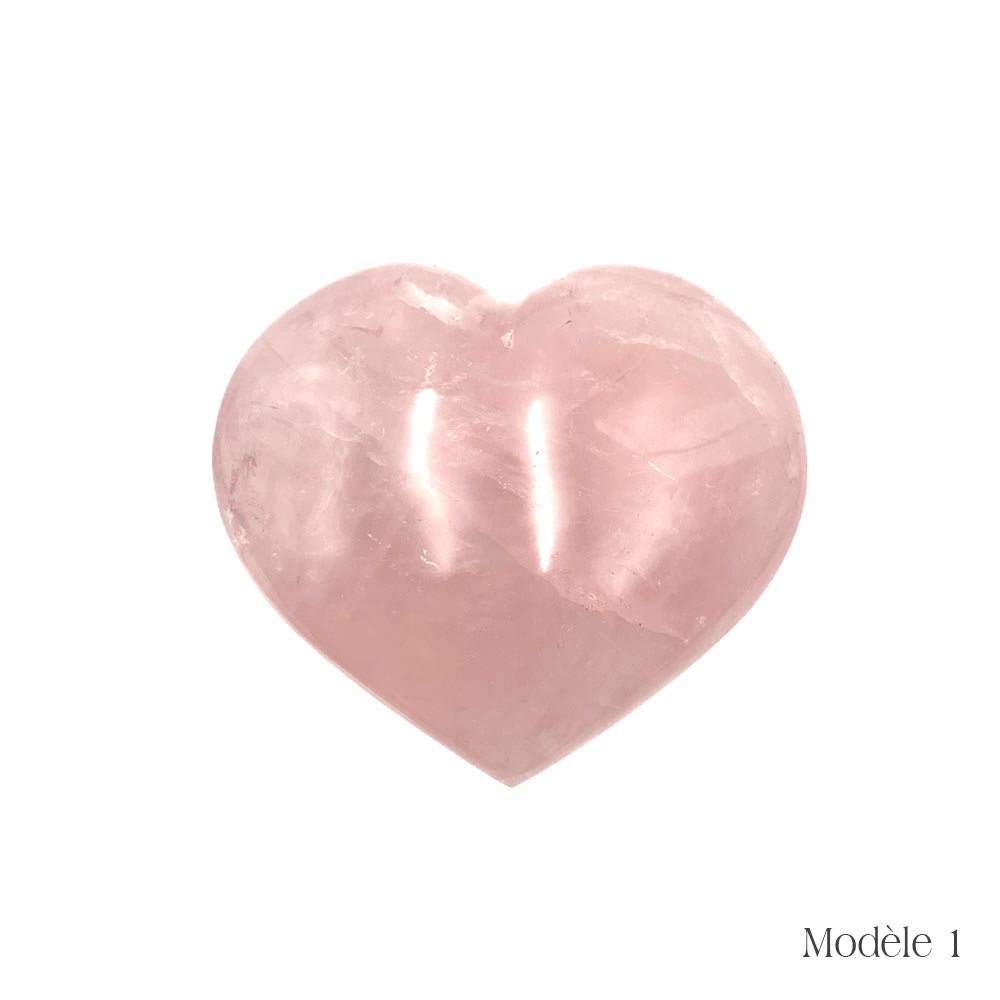 Coeur en Quartz Rose