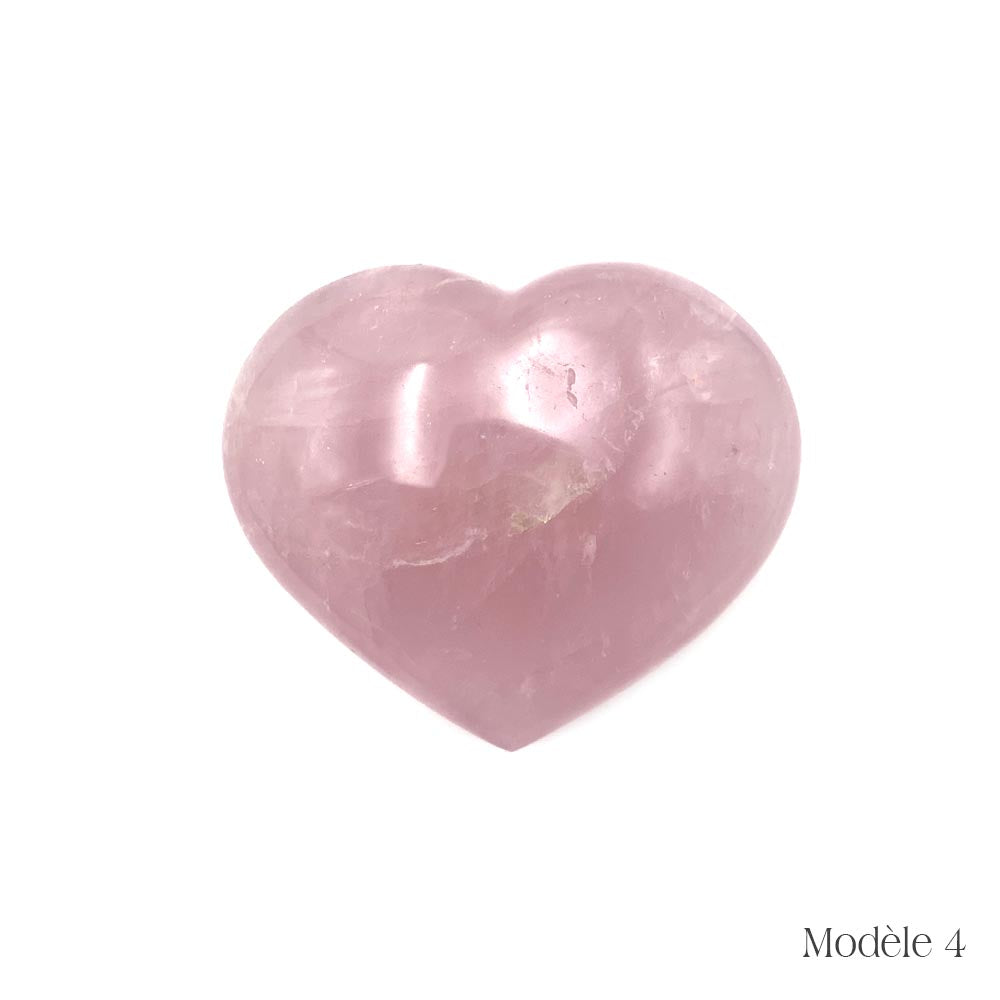 Coeur en Quartz Rose
