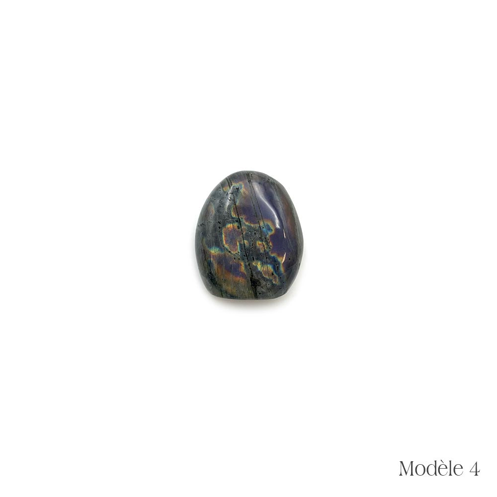 Labradorite Violette / Rose Forme Libre de Qualité Extra