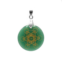 Pendentif Talisman Cube de Métatron en Pierres Naturelles