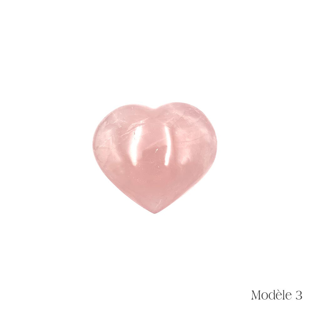 Coeur en Quartz Rose