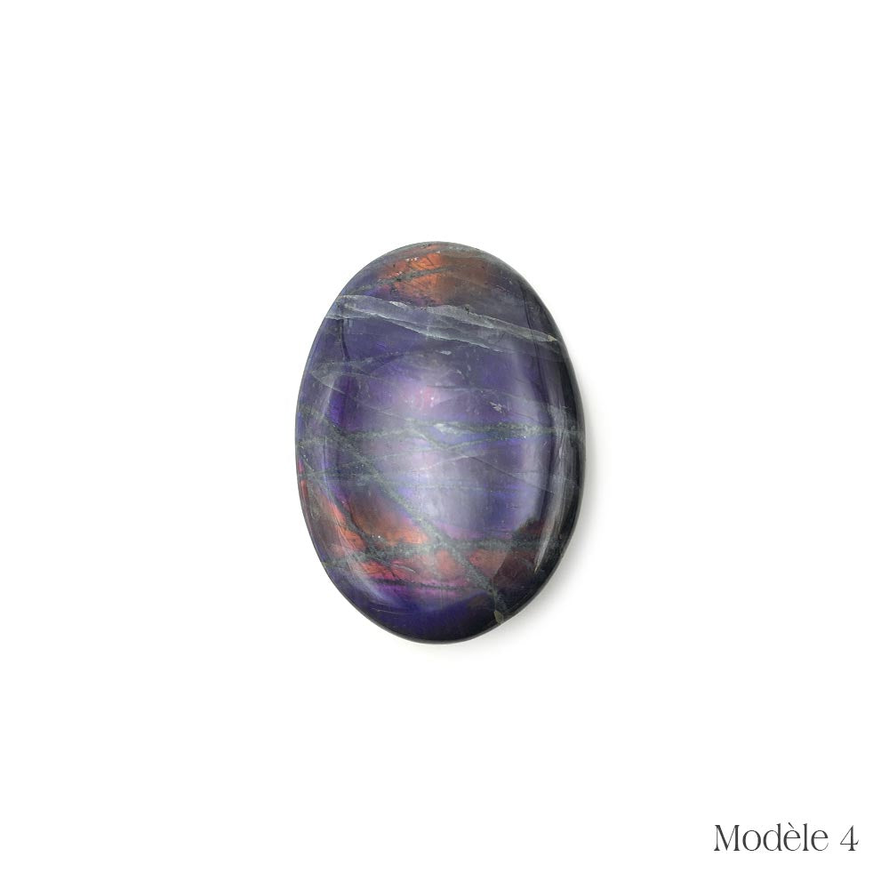 Labradorite Violette / Rose - Galet