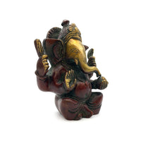 Statue Ganesh en bronze - 11 cm