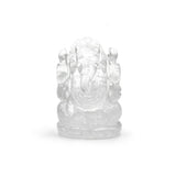 Statue Ganesh taillée à la main en Cristal de Roche - 6 cm