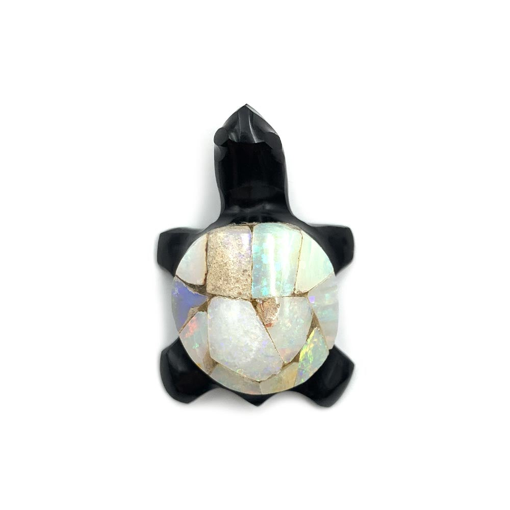 Pendentif Tortue en Obsidienne