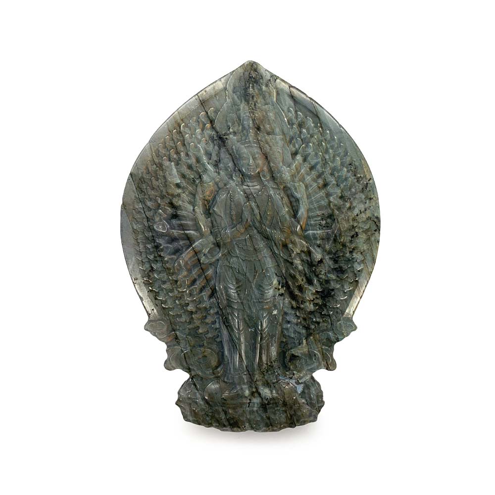 Guan Yin en Labradorite