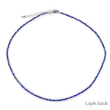 Collier de Perles Facettées en Lapis lazuli