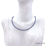 Collier de Perles Facettées en Lapis lazuli