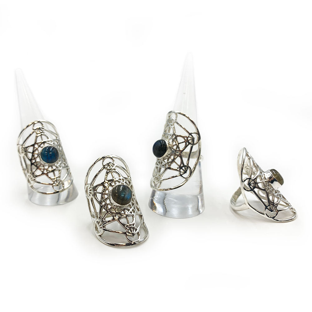 Bague Métatron en Argent et Labradorite