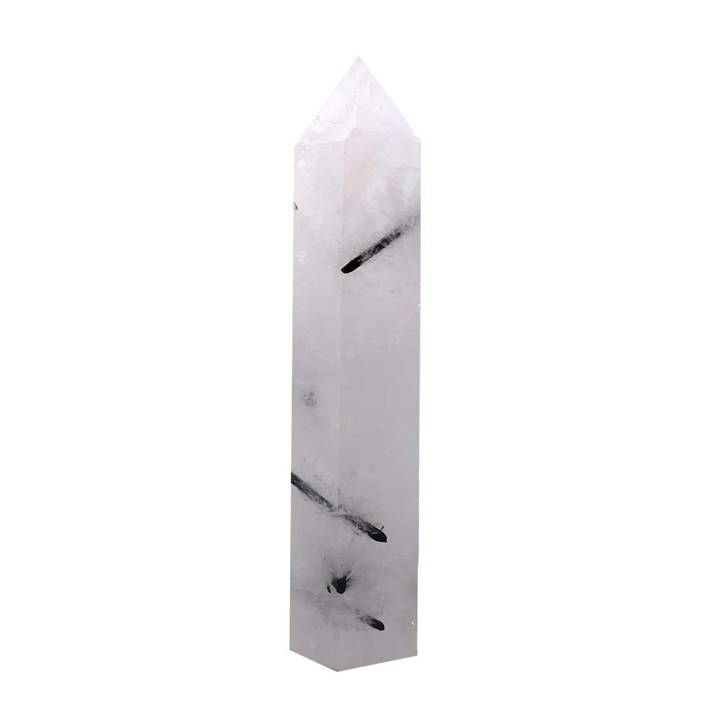 Obélisque en Quartz Tourmaline