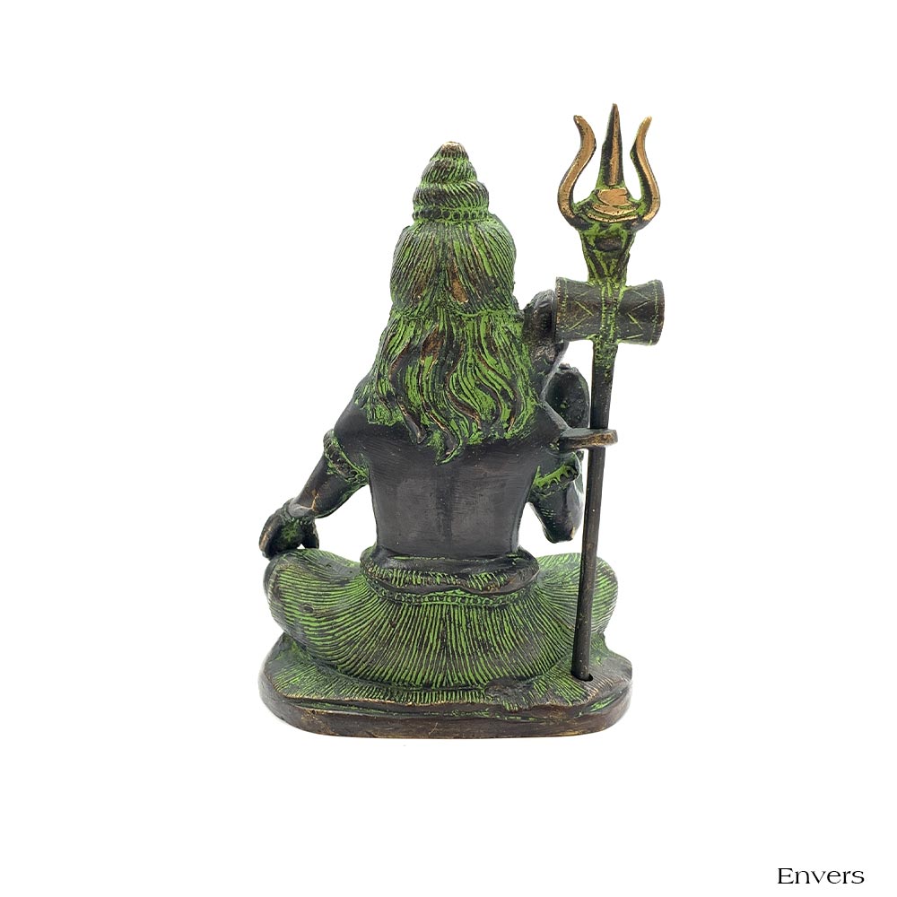 Statue Shiva en bronze - 14 cm