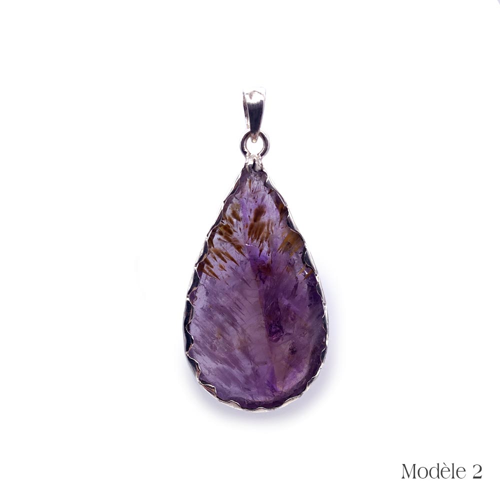 Pendentif Super Seven cerclé en Argent Massif