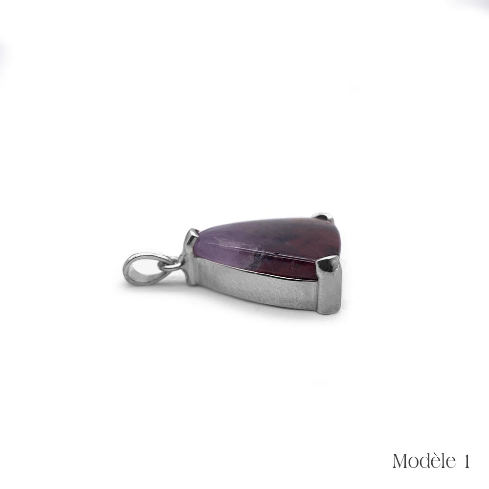 Pendentif Super Seven cerclé en Argent Massif