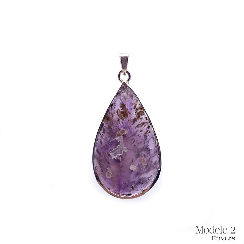 Pendentif Super Seven cerclé en Argent Massif