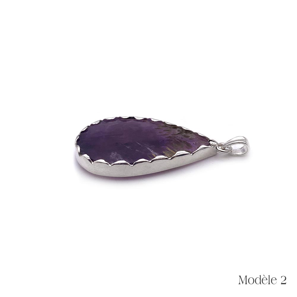 Pendentif Super Seven cerclé en Argent Massif