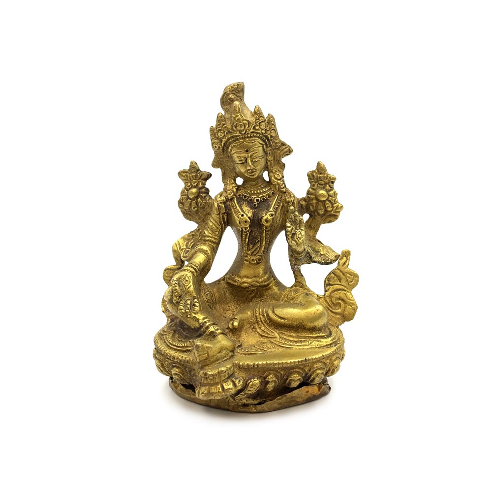 Statue Tara en bronze - 14 cm