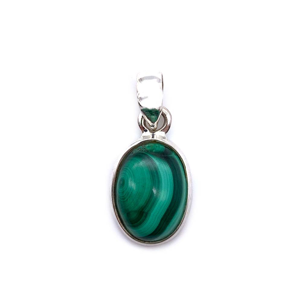 Pendentif Malachite en Argent