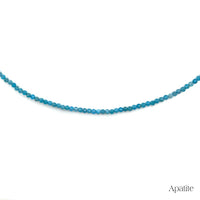 Collier de Perles Facettées en Apatite