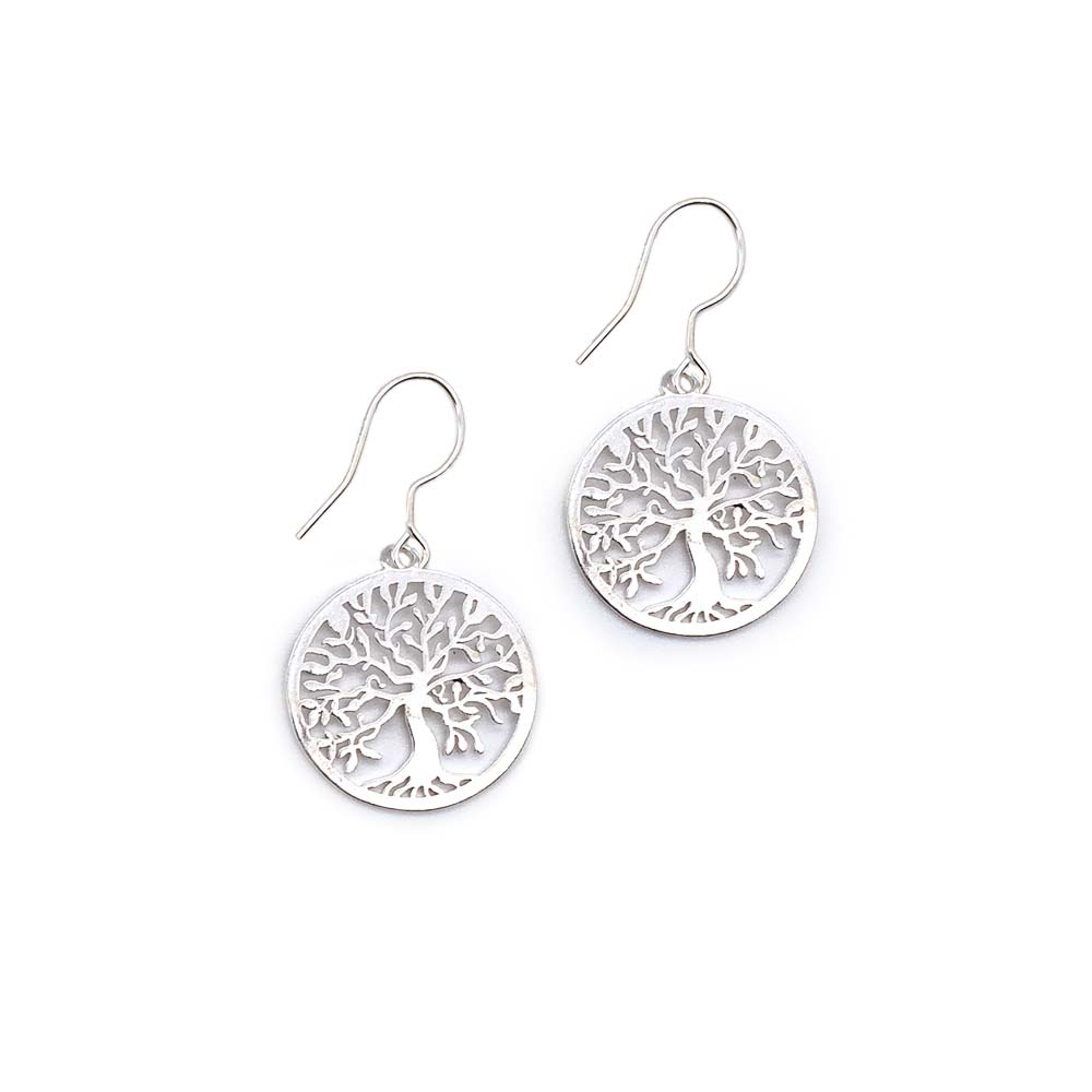 Boucles d'oreilles en Argent - Arbre de Vie