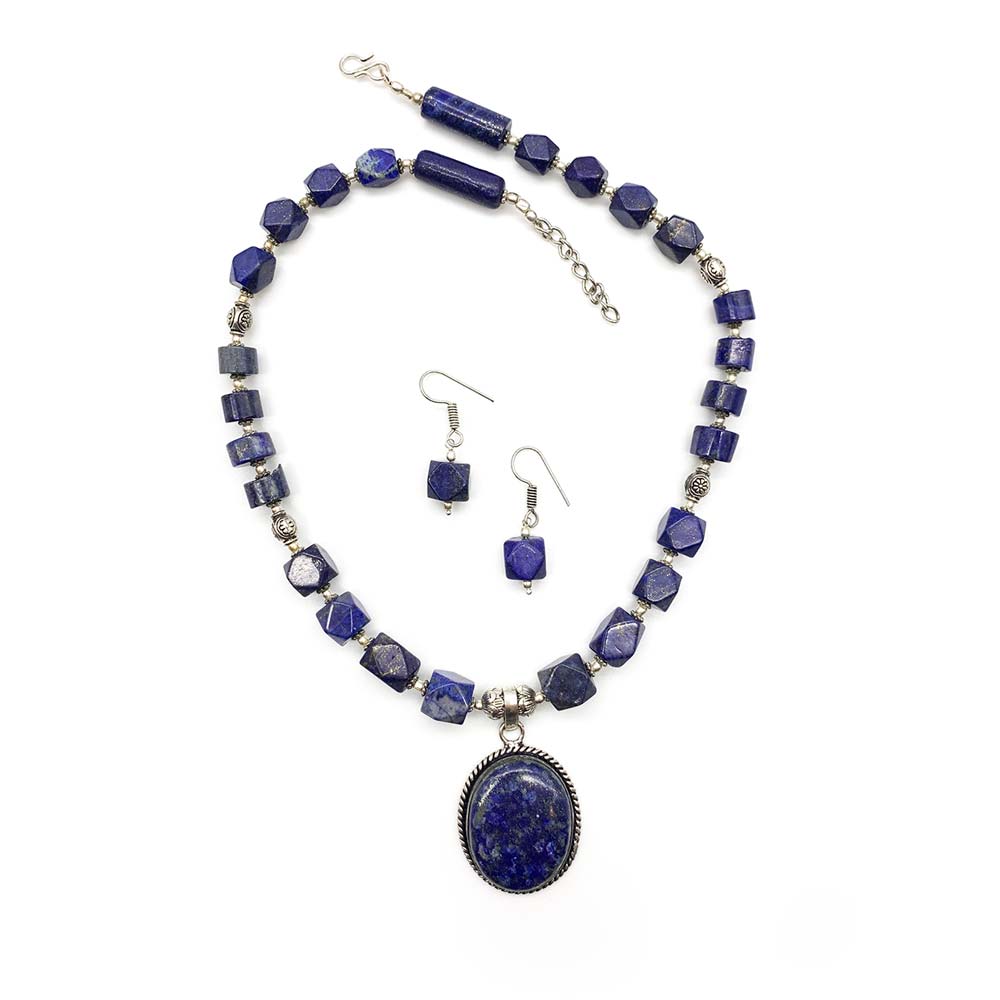 Collier & Boucles d'oreilles Lapis-Lazuli