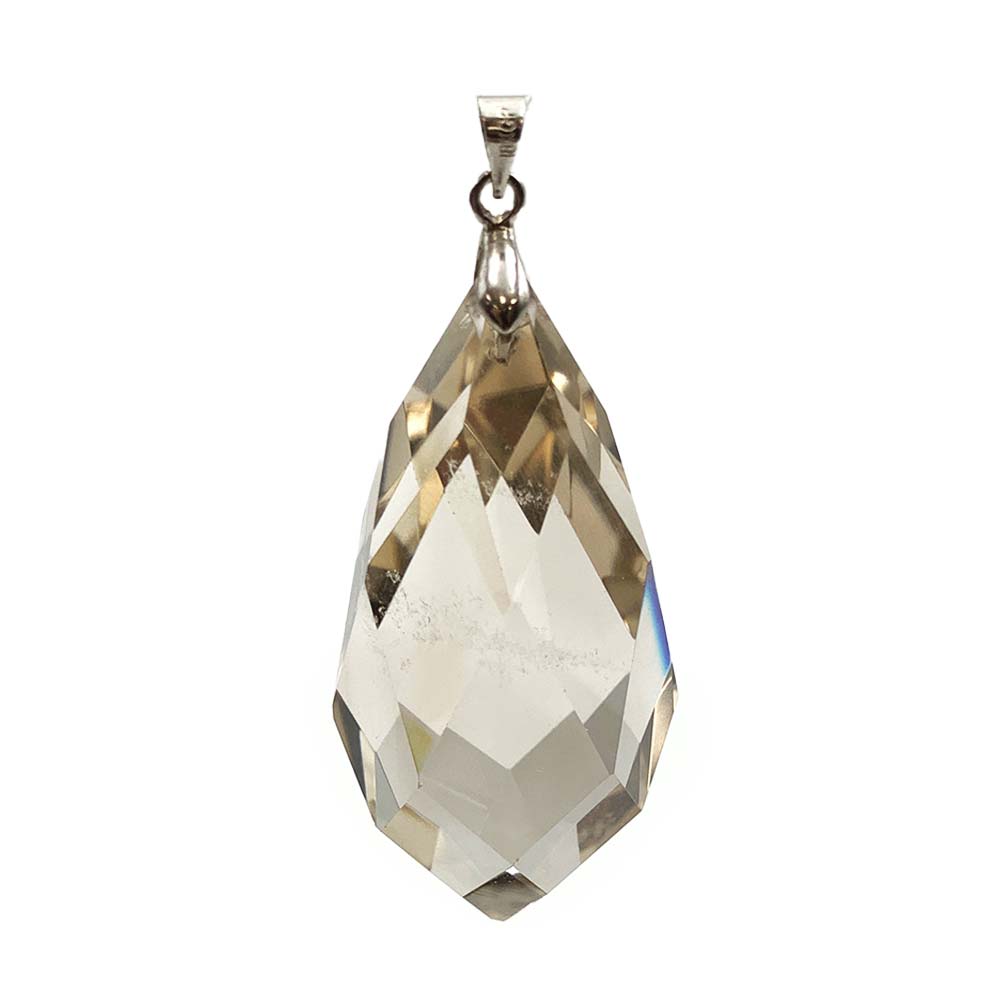 Pendentif Quartz Fumé Facetté