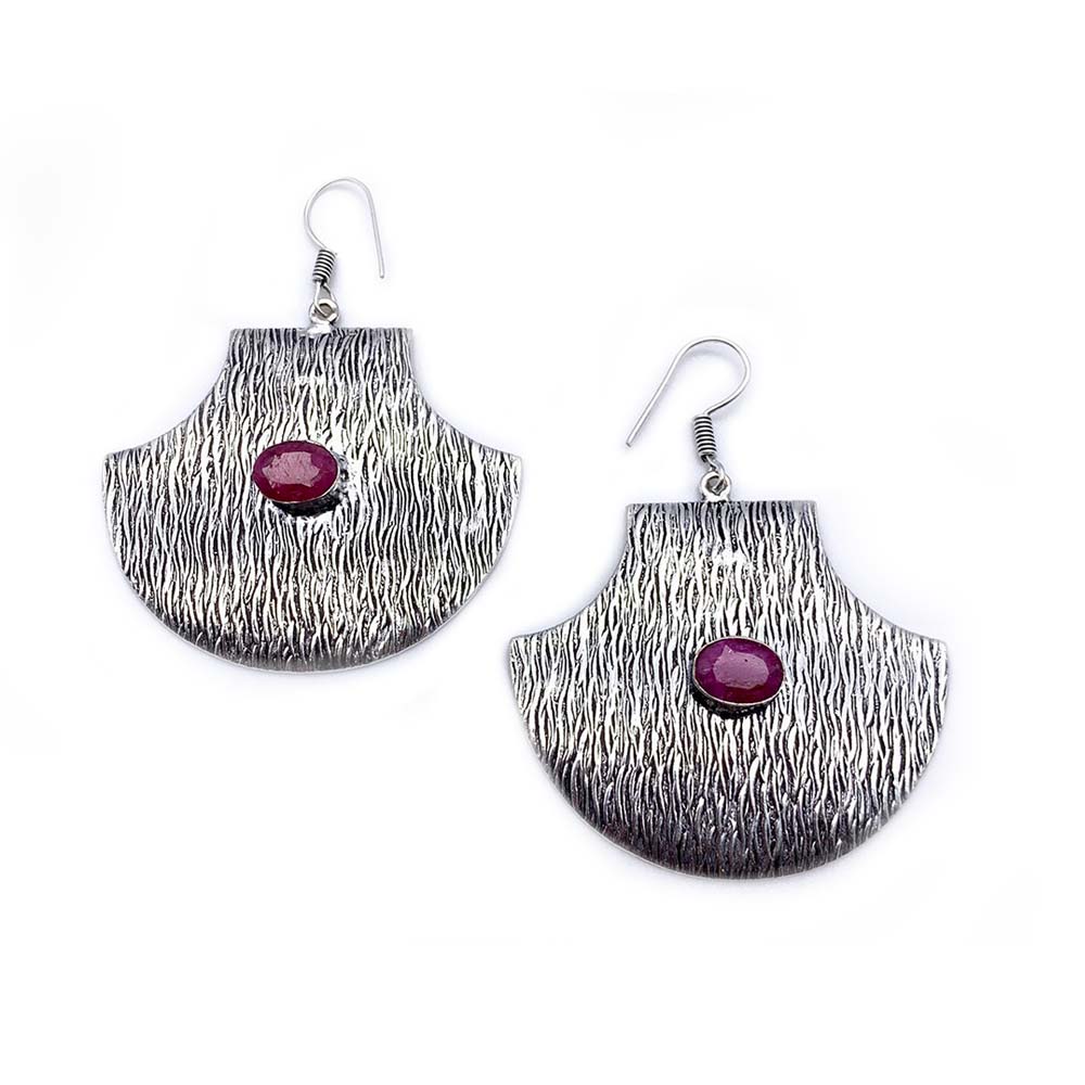 Boucles d'oreilles Rubis