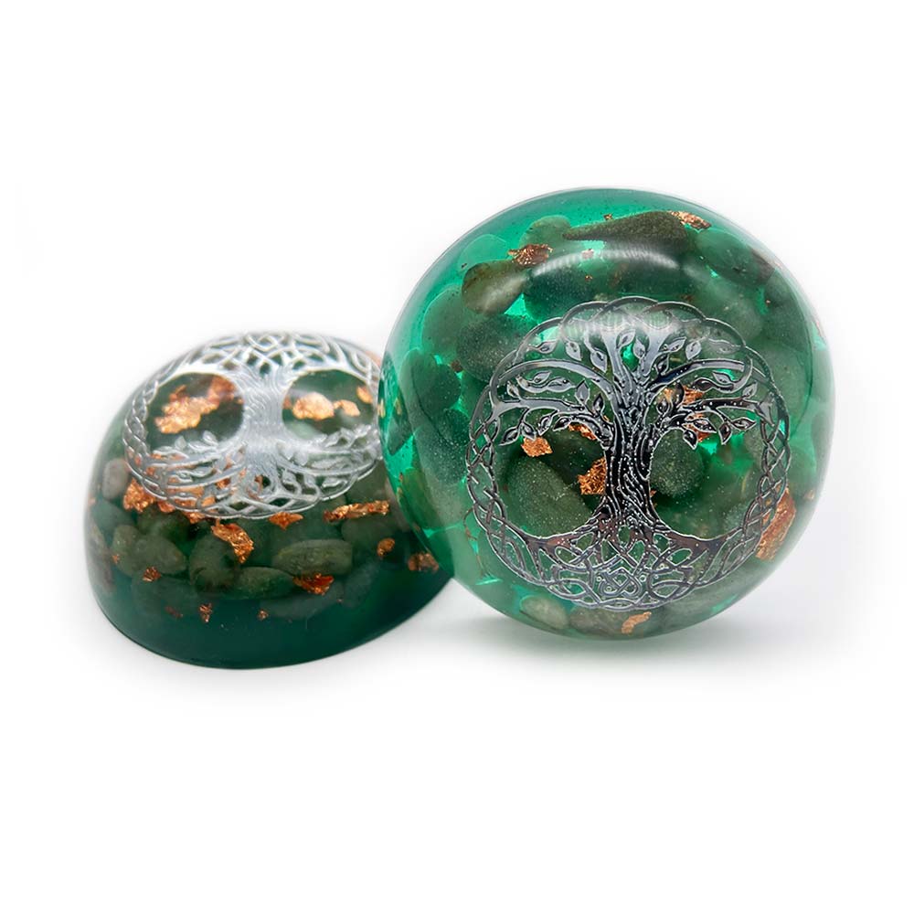 Orgonite Dôme en Aventurine & Arbre de Vie