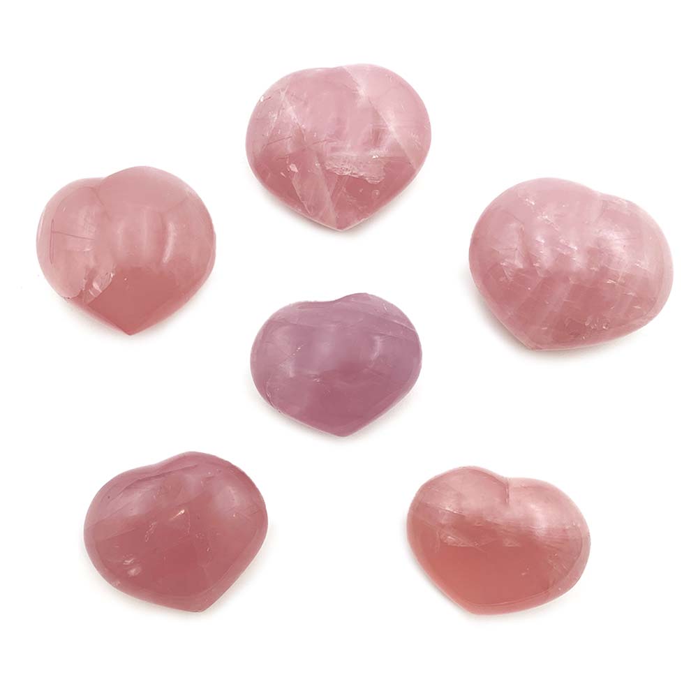 Coeur en Quartz Rose