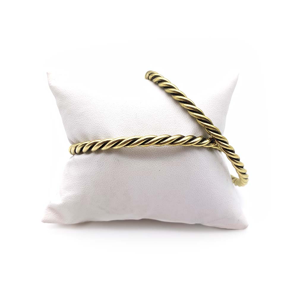 Bracelet torsadé en Laiton