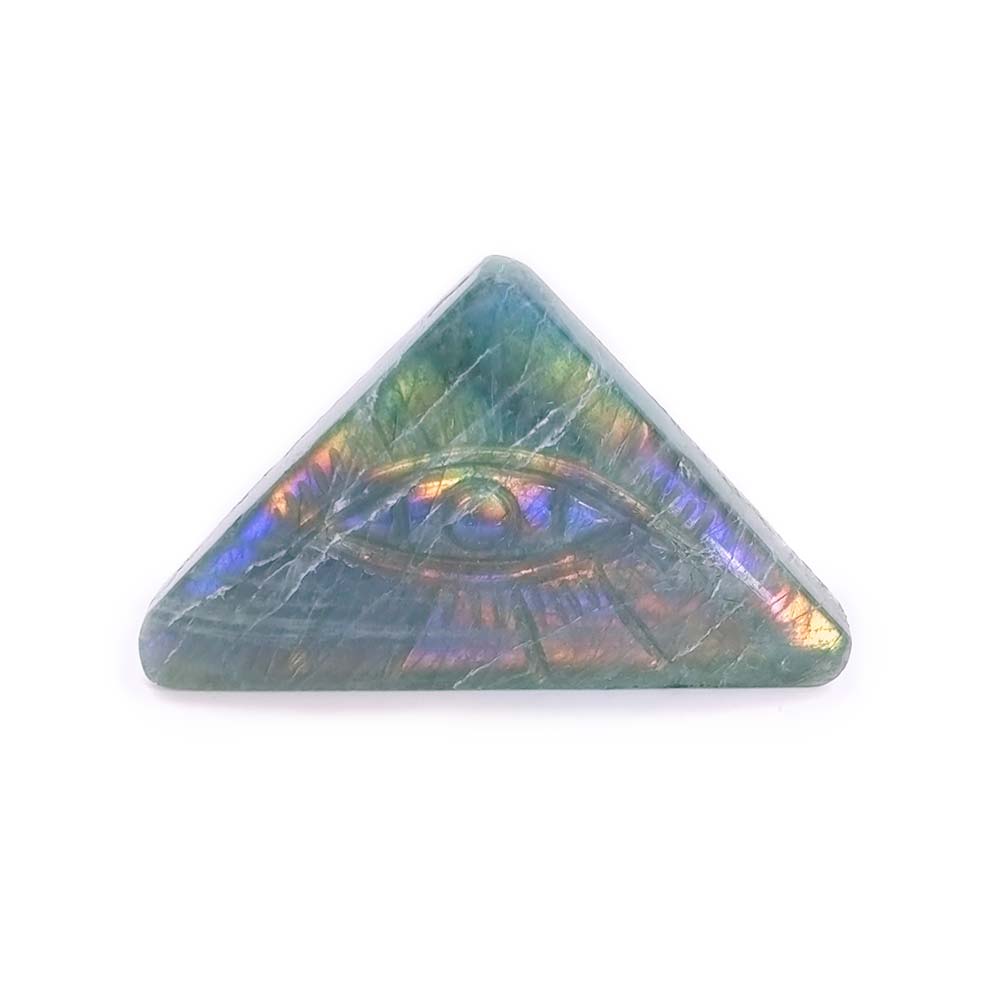 Oeil de la Providence gravé en Labradorite