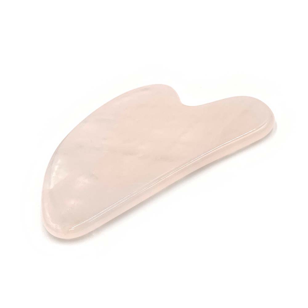 Pierre de Massage Gua Sha en Quartz Rose