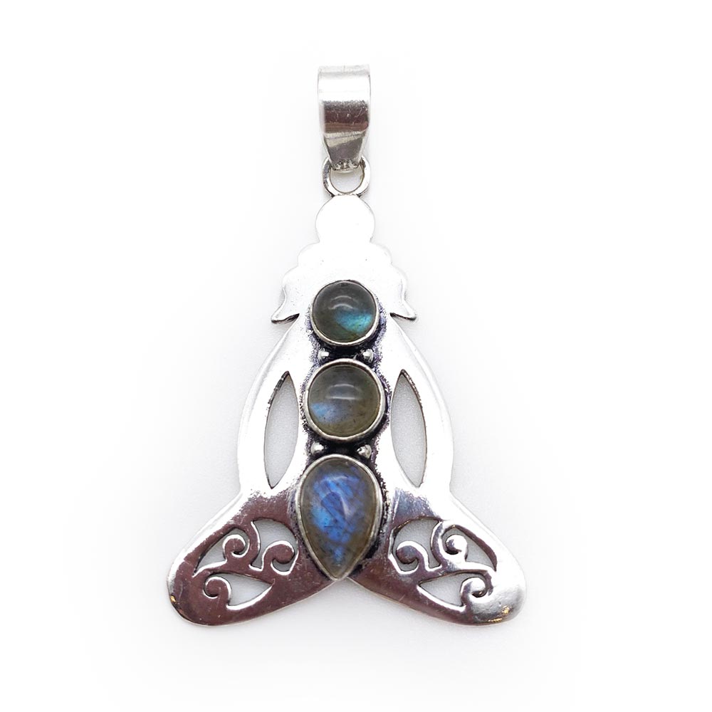 Pendentif Labradorite - Bouddha Méditation