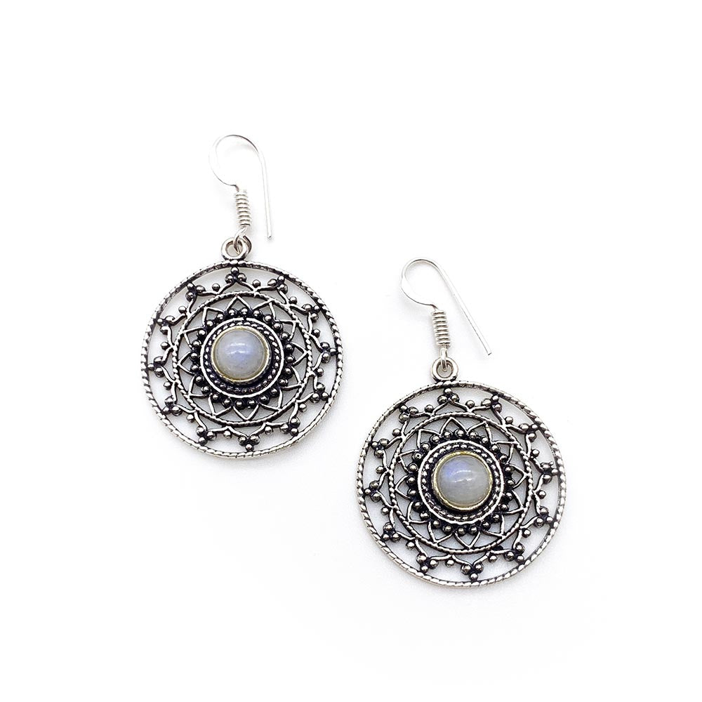 Boucles d'oreilles Pierre de Lune