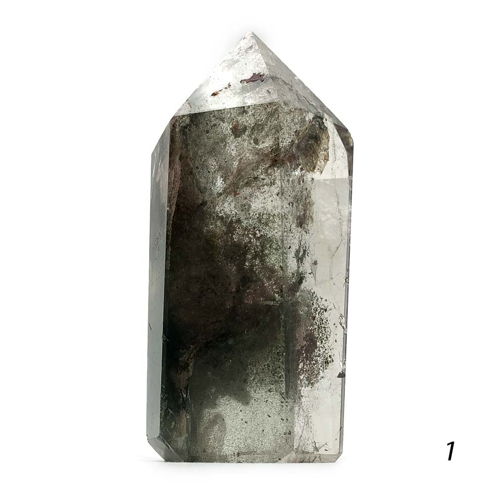 Obélisque en Quartz Lodolite