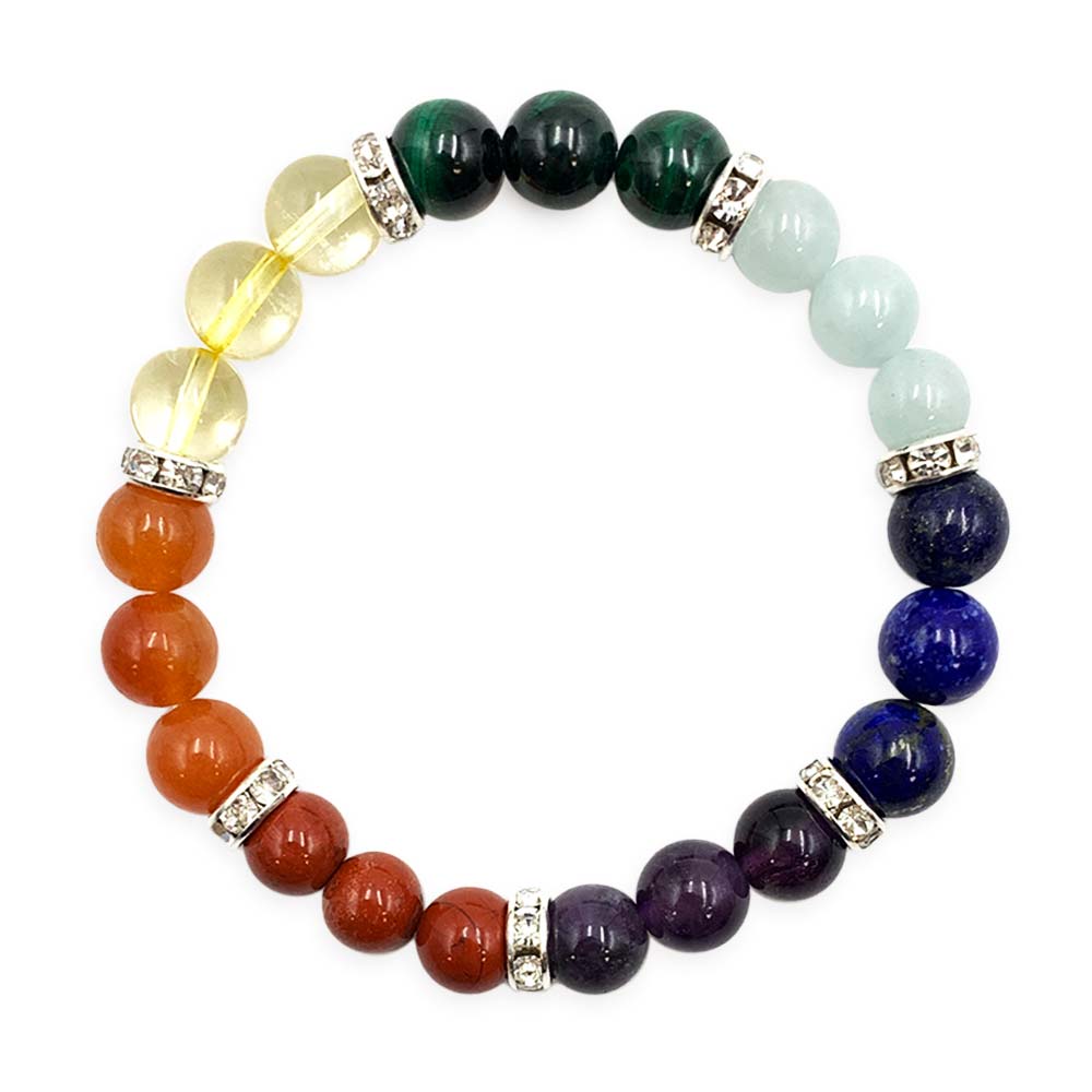 Bracelet 7 Chakras & Strass