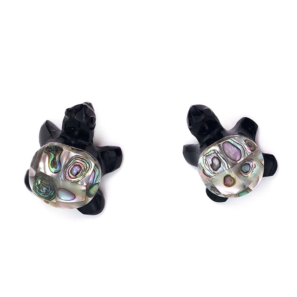 Pendentif Tortue en Obsidienne
