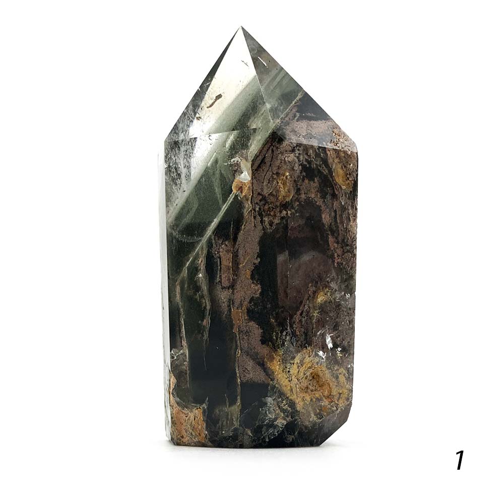 Obélisque en Quartz Lodolite