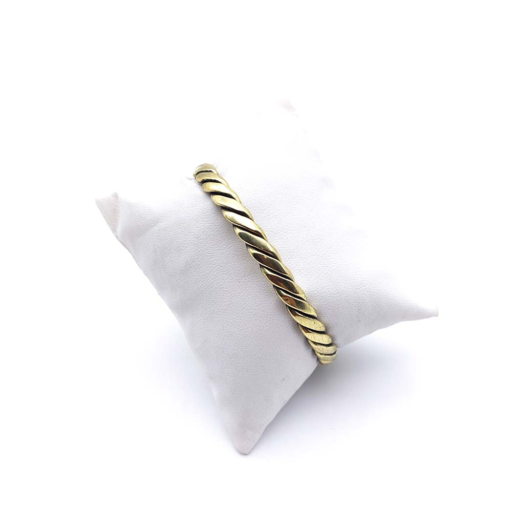 Bracelet torsadé en Laiton