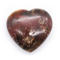 Coeur en Bois Fossilisé - 8,5 cm