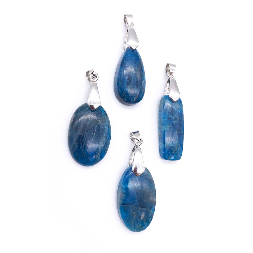 Pendentif Apatite Bleue