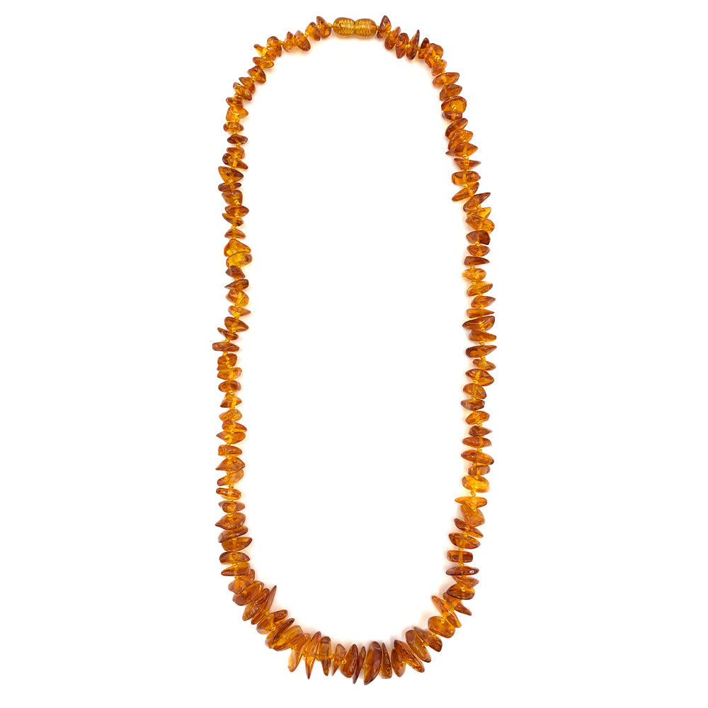 Collier Chips en Ambre Véritable de la Baltique