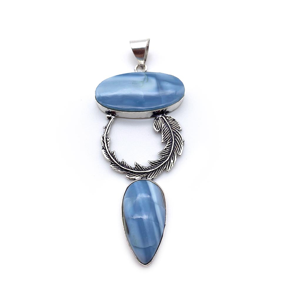 Pendentif Opale Owyhee - Plume