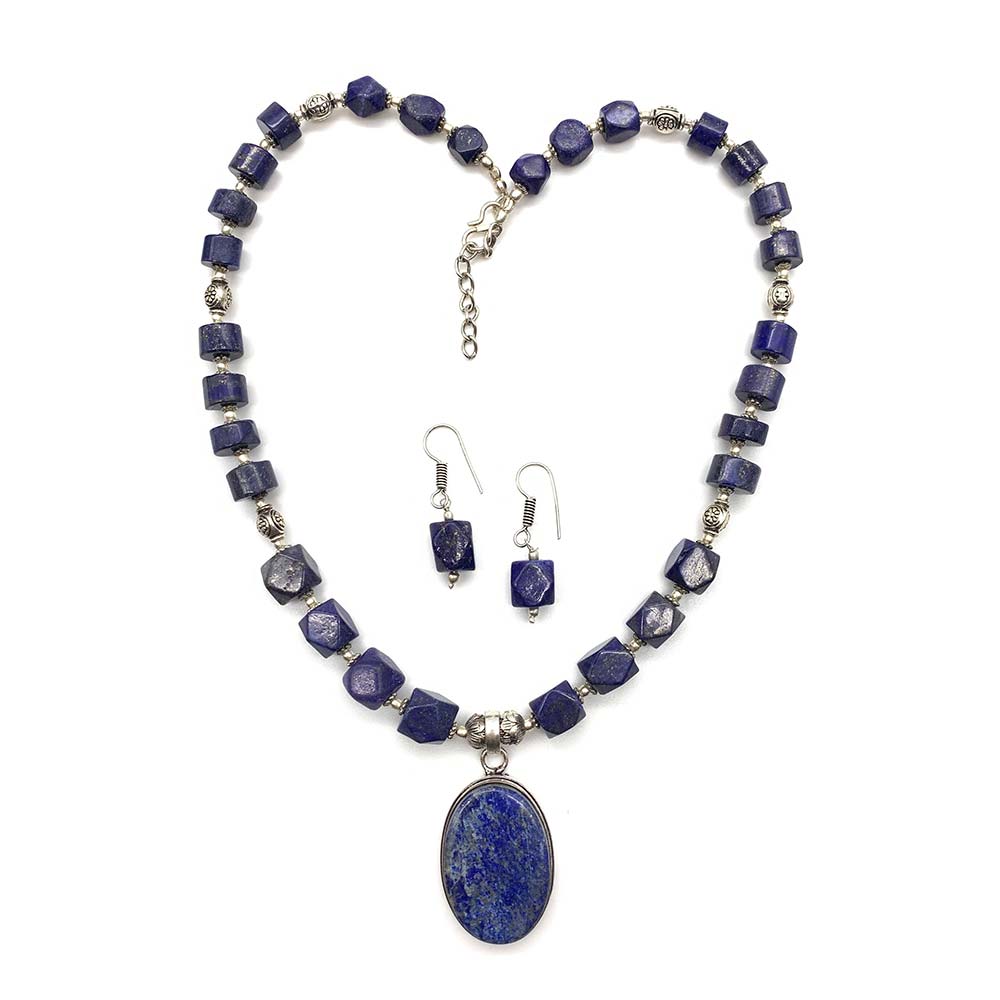 Collier & Boucles d'oreilles Lapis-Lazuli
